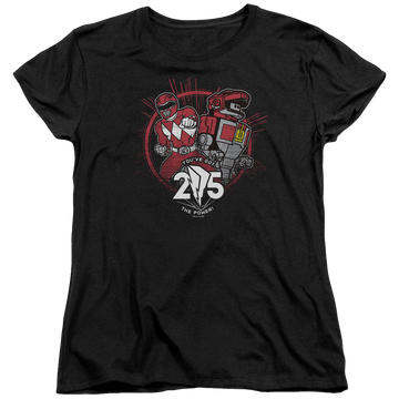 Mighty Morphin Power Rangers Red 25 - Women's T-Shirt Women's T-Shirt Power Rangers   