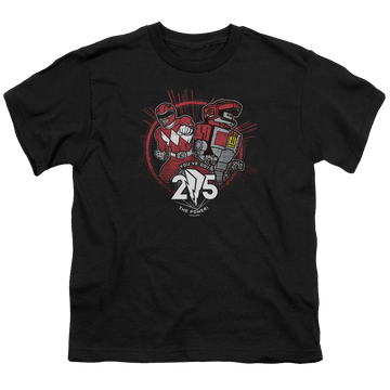 Mighty Morphin Power Rangers Red 25 - Youth T-Shirt Youth T-Shirt (Ages 8-12) Power Rangers   