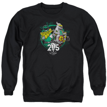 Mighty Morphin Power Rangers Green 25 - Men's Crewneck Sweatshirt Men's Crewneck Sweatshirt Power Rangers   