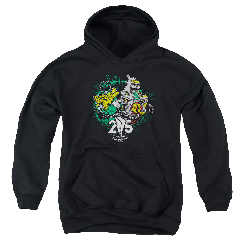 Mighty Morphin Power Rangers Green 25 - Youth Hoodie Youth Hoodie (Ages 8-12) Power Rangers   