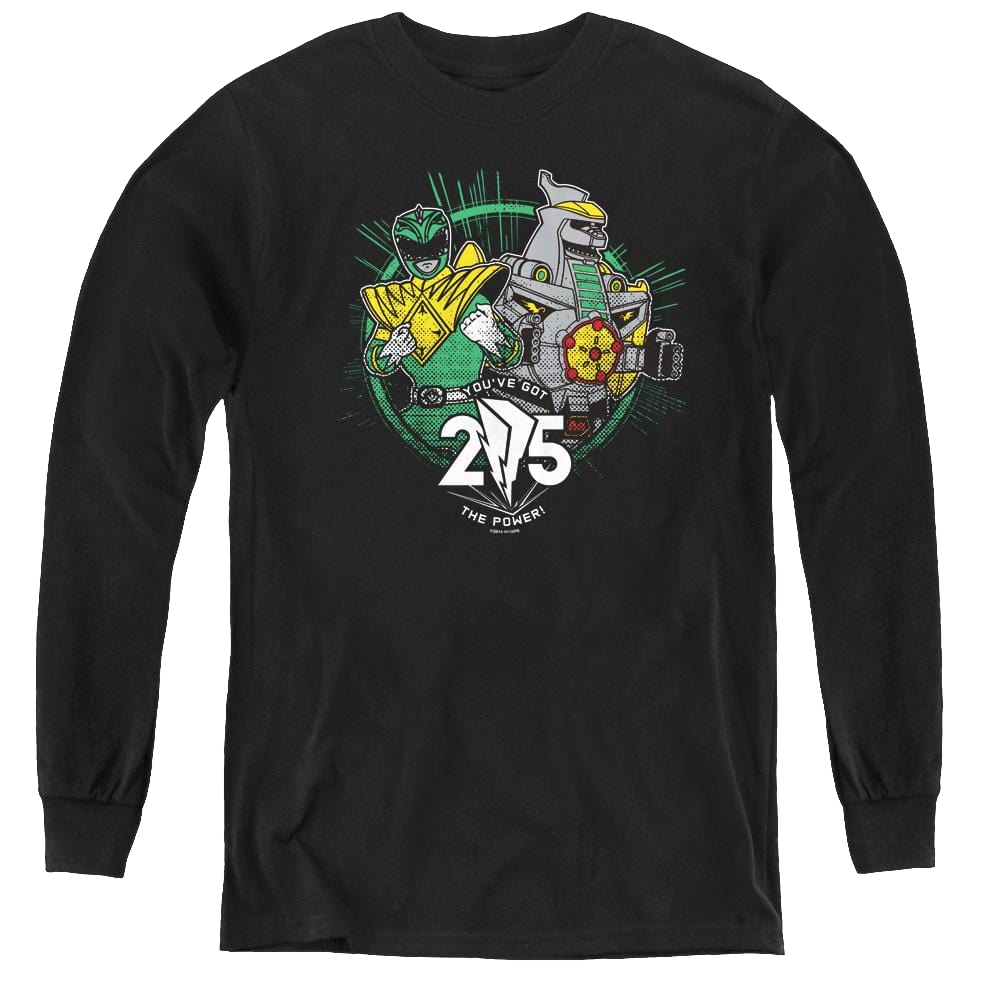 Mighty Morphin Power Rangers Green 25 - Youth Long Sleeve T-Shirt Youth Long Sleeve T-Shirt Power Rangers   