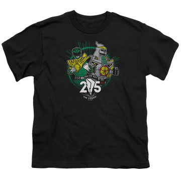 Mighty Morphin Power Rangers Green 25 - Youth T-Shirt Youth T-Shirt (Ages 8-12) Power Rangers   