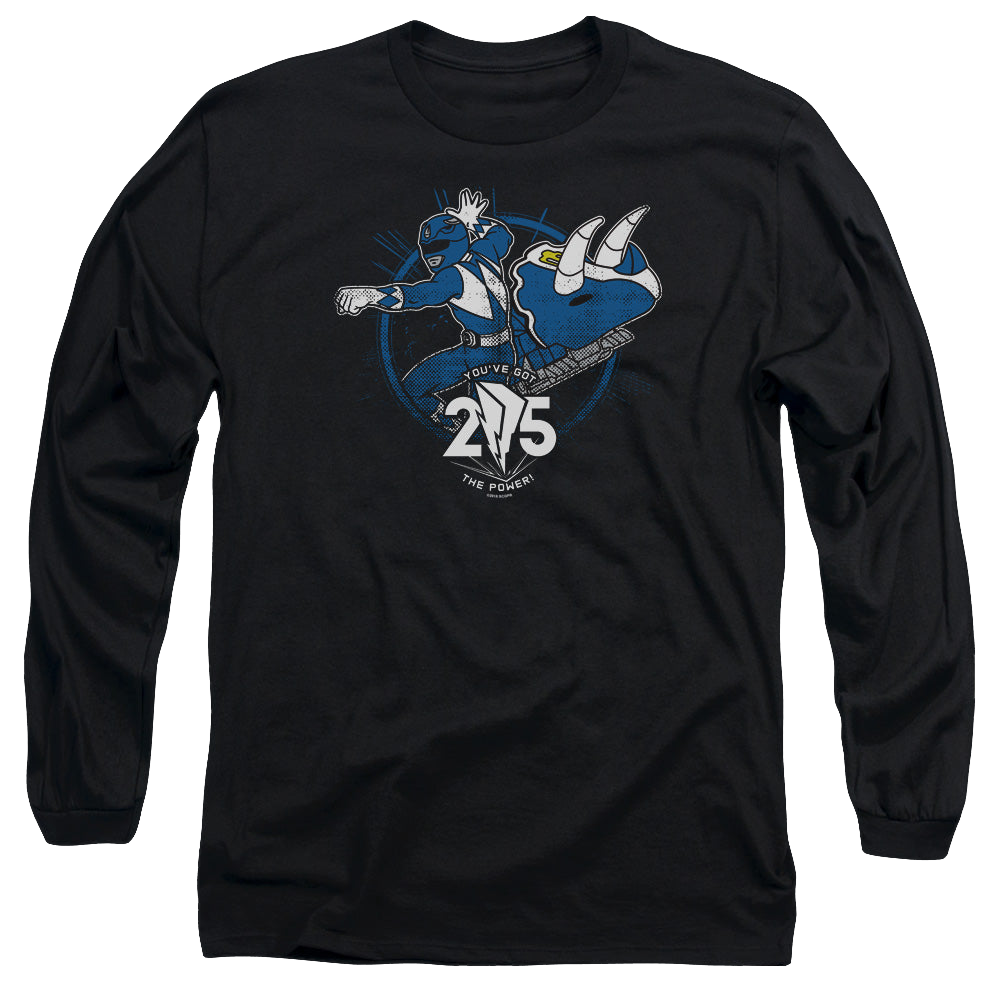 Mighty Morphin Power Rangers Blue 25 - Men's Long Sleeve T-Shirt Men's Long Sleeve T-Shirt Power Rangers   