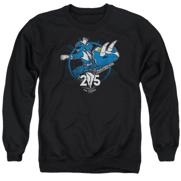 Mighty Morphin Power Rangers Blue 25 - Men's Crewneck Sweatshirt Men's Crewneck Sweatshirt Power Rangers   