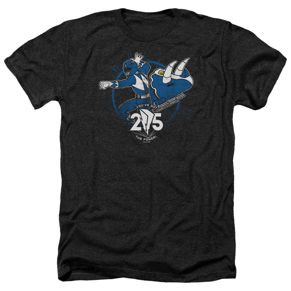 Mighty Morphin Power Rangers Blue 25 - Men's Heather T-Shirt Men's Heather T-Shirt Power Rangers   