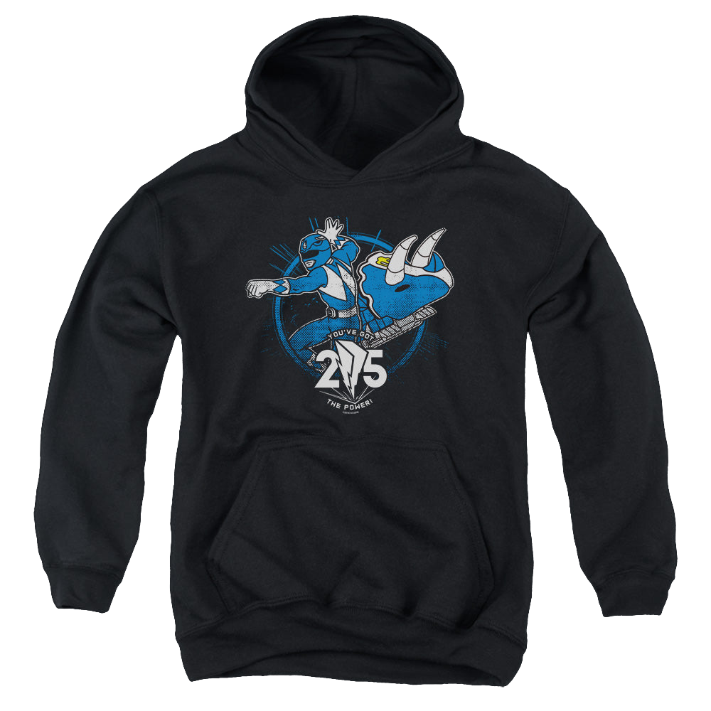 Mighty Morphin Power Rangers Blue 25 - Youth Hoodie Youth Hoodie (Ages 8-12) Power Rangers   