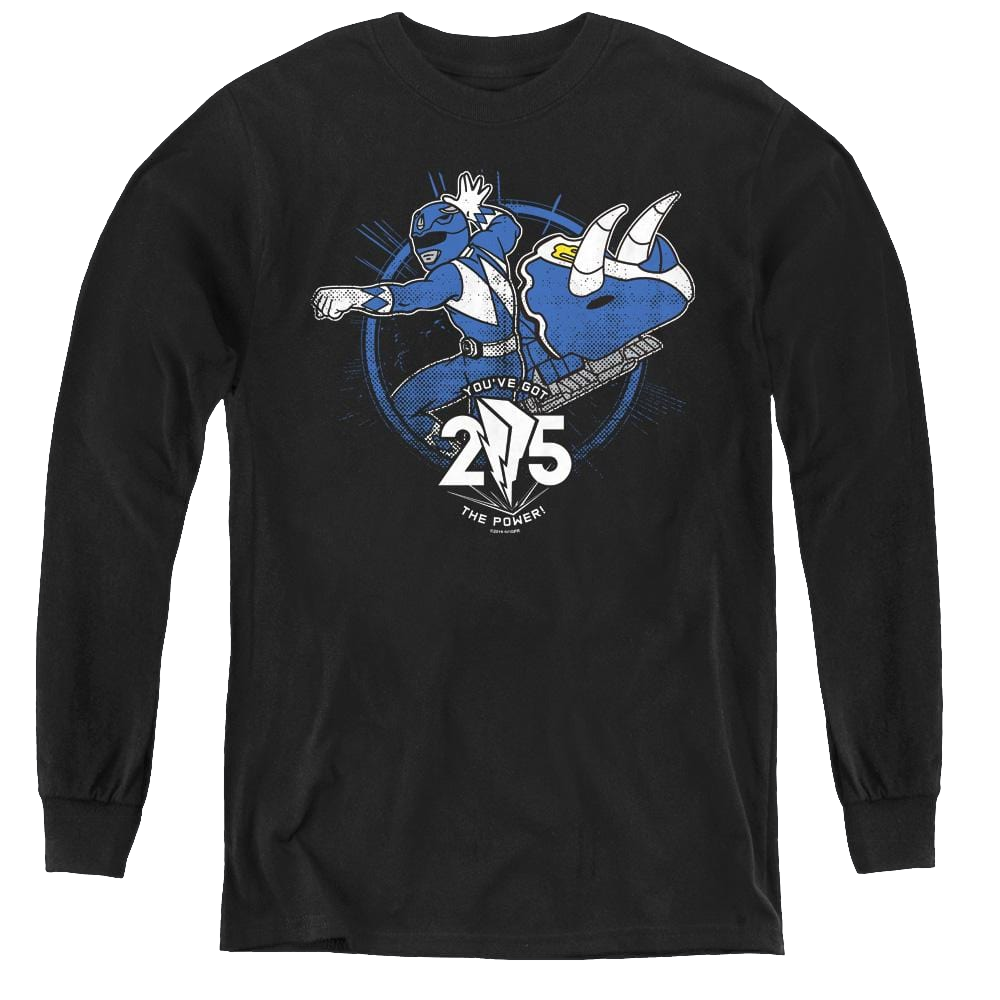 Mighty Morphin Power Rangers Blue 25 - Youth Long Sleeve T-Shirt Youth Long Sleeve T-Shirt Power Rangers   