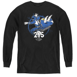 Mighty Morphin Power Rangers Blue 25 - Youth Long Sleeve T-Shirt Youth Long Sleeve T-Shirt Power Rangers   
