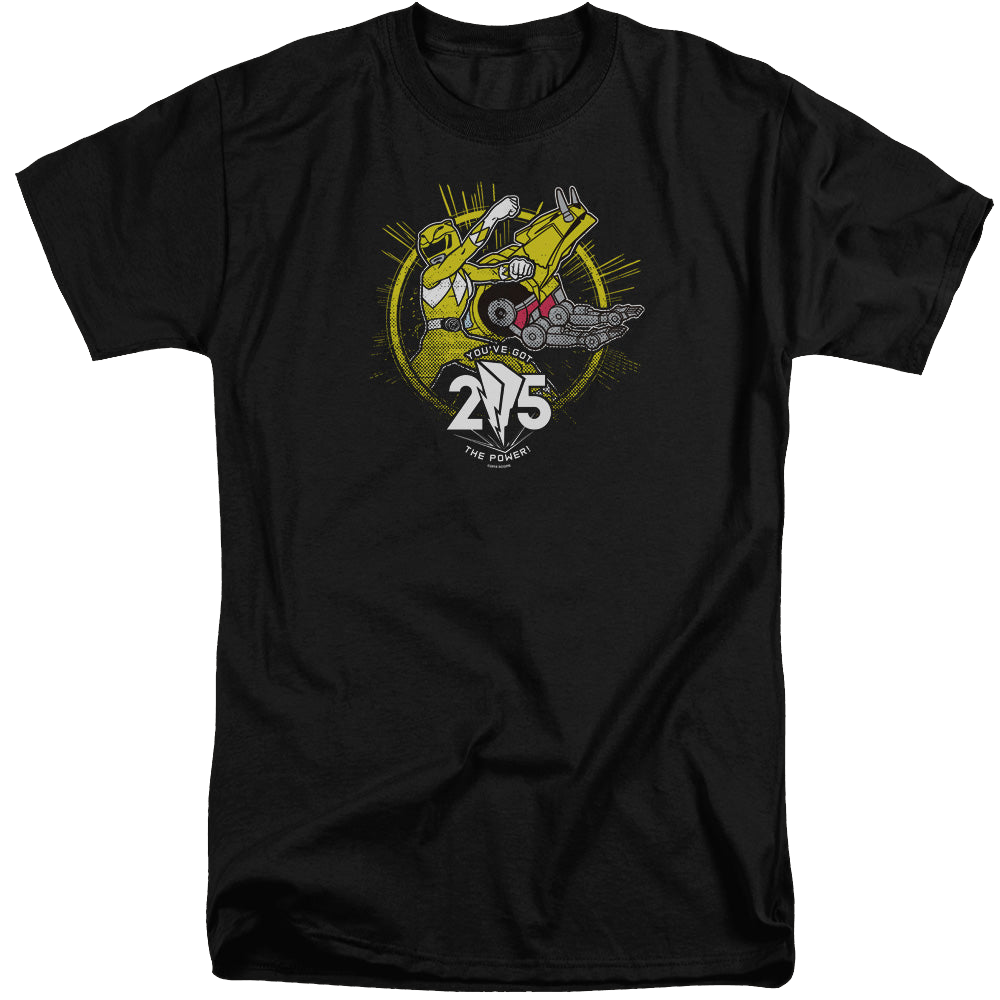 Mighty Morphin Power Rangers Yellow 25 - Men's Tall Fit T-Shirt Men's Tall Fit T-Shirt Power Rangers   