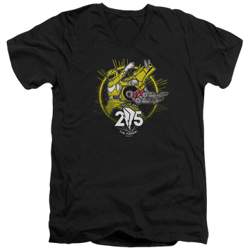 Mighty Morphin Power Rangers Yellow 25 - Men's V-Neck T-Shirt Men's V-Neck T-Shirt Power Rangers   