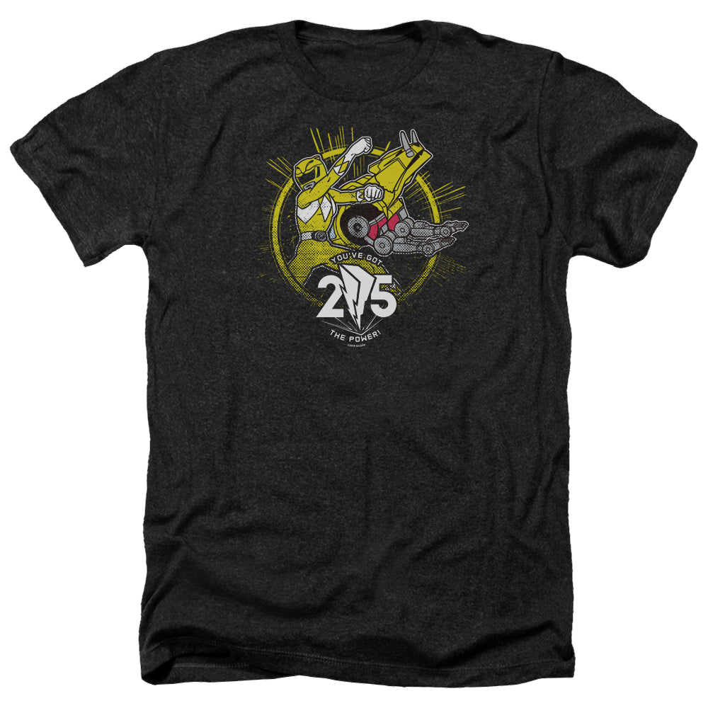 Mighty Morphin Power Rangers Yellow 25 - Men's Heather T-Shirt Men's Heather T-Shirt Power Rangers   