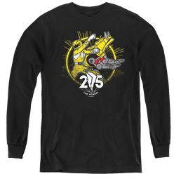 Mighty Morphin Power Rangers Yellow 25 - Youth Long Sleeve T-Shirt Youth Long Sleeve T-Shirt Power Rangers   