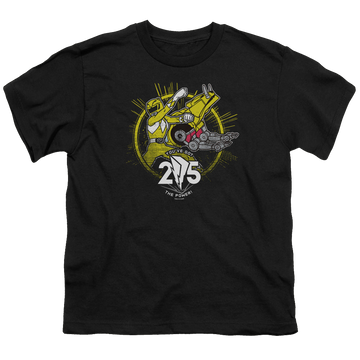 Mighty Morphin Power Rangers Yellow 25 - Youth T-Shirt Youth T-Shirt (Ages 8-12) Power Rangers   
