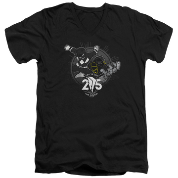 Mighty Morphin Power Rangers Black 25 - Men's V-Neck T-Shirt Men's V-Neck T-Shirt Power Rangers   