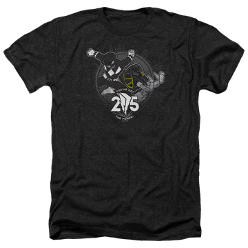 Mighty Morphin Power Rangers Black 25 - Men's Heather T-Shirt Men's Heather T-Shirt Power Rangers   