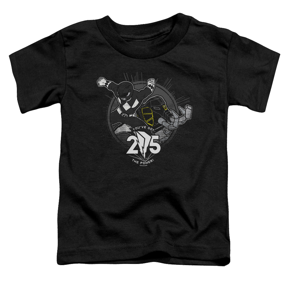 Mighty Morphin Power Rangers Black 25 - Toddler T-Shirt Toddler T-Shirt Power Rangers   