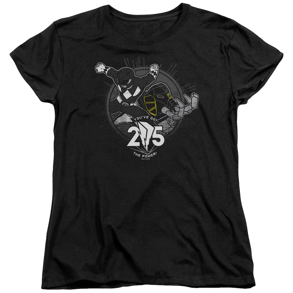 Mighty Morphin Power Rangers Black 25 - Women's T-Shirt Women's T-Shirt Power Rangers   