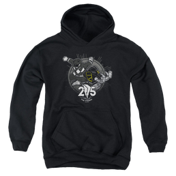 Mighty Morphin Power Rangers Black 25 - Youth Hoodie Youth Hoodie (Ages 8-12) Power Rangers   