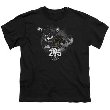 Mighty Morphin Power Rangers Black 25 - Youth T-Shirt Youth T-Shirt (Ages 8-12) Power Rangers   