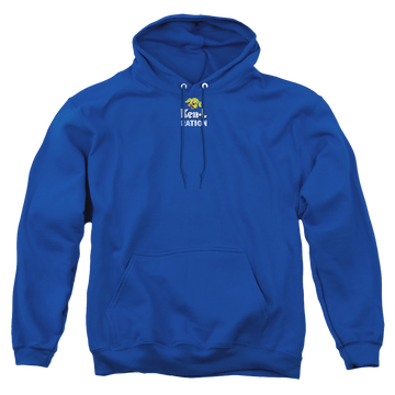 Royal pullover hoodie with Ken-L Ration Ken L Ration Distressed Logo graphic
