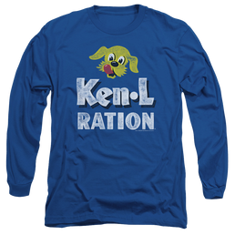 Ken L Ration Distressed Logo Men's Long Sleeve T-Shirt Men's Long Sleeve T-Shirt Ken-L Ration   