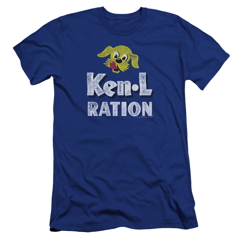Ken L Ration Distressed Logo Men's Premium Slim Fit T-Shirt Men's Premium Slim Fit T-Shirt Ken-L Ration   