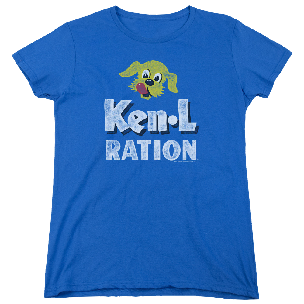 Ken L Ration Distressed Logo Women's T-Shirt Women's T-Shirt Ken-L Ration   