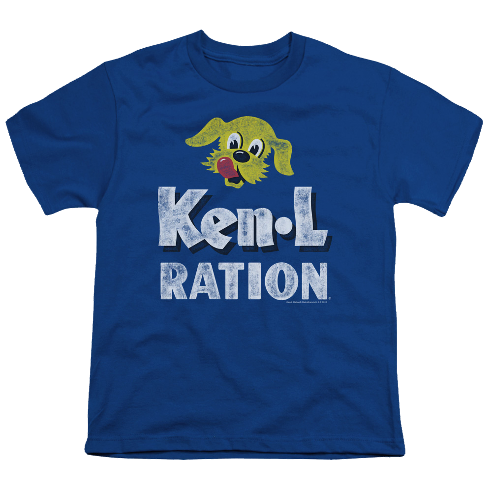 Ken L Ration Distressed Logo Youth T-Shirt (Ages 8-12) Youth T-Shirt (Ages 8-12) Ken-L Ration   