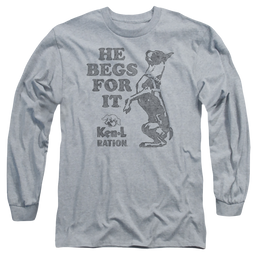 Ken L Ration Begs Men's Long Sleeve T-Shirt Men's Long Sleeve T-Shirt Ken-L Ration   