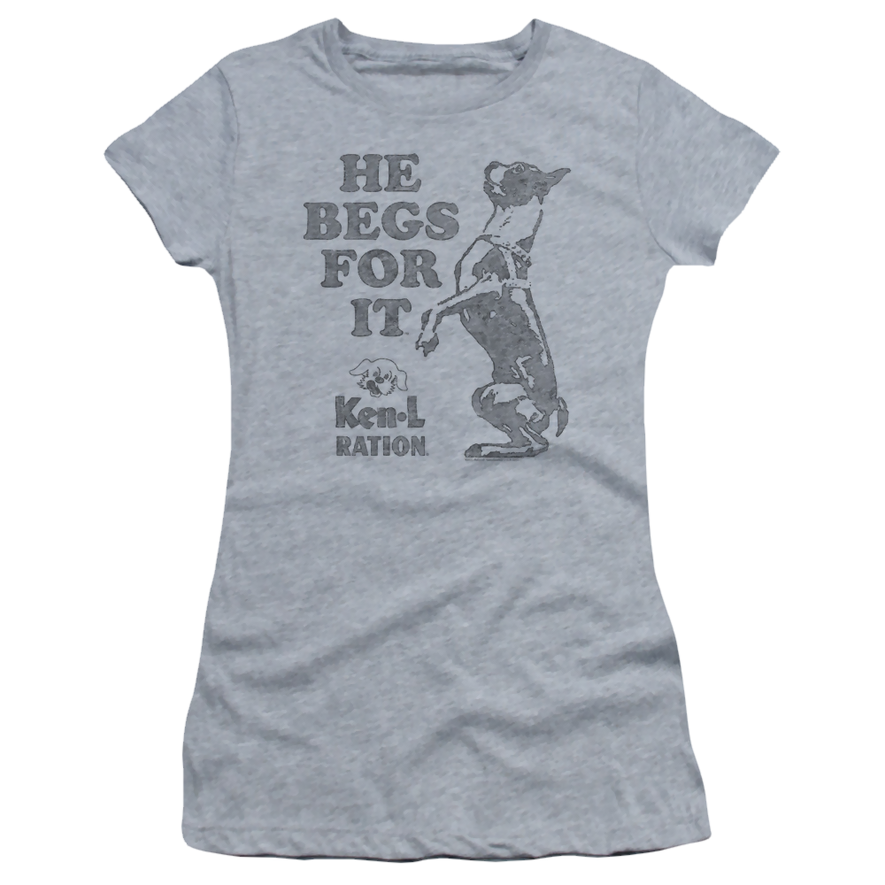 Ken L Ration Begs Juniors T-Shirt Juniors T-Shirt Ken-L Ration   