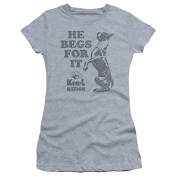 Ken L Ration Begs Juniors T-Shirt Juniors T-Shirt Ken-L Ration   