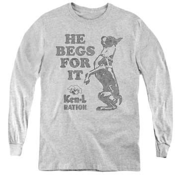 Ken-L Ration Begs - Youth Long Sleeve T-Shirt Youth Long Sleeve T-Shirt Ken-L Ration   