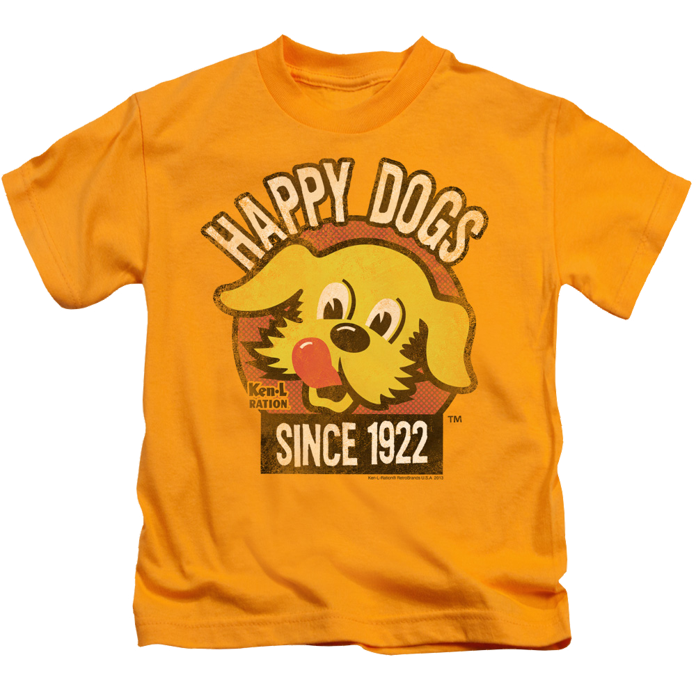 Ken L Ration Happy Dogs Kid's T-Shirt (Ages 4-7) Kid's T-Shirt (Ages 4-7) Ken-L Ration   