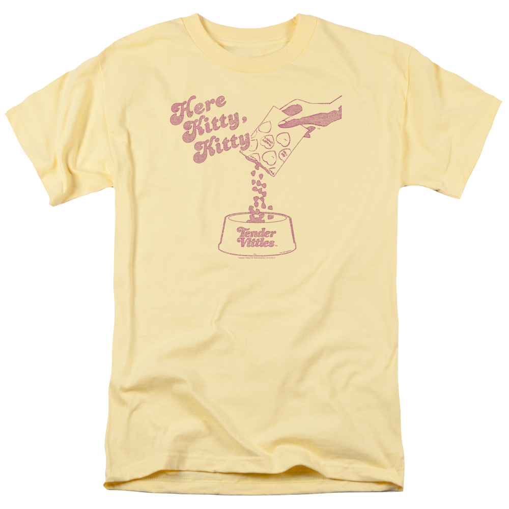 Ken L Ration Here Kitty Men's Regular Fit T-Shirt Men's Regular Fit T-Shirt Tender Vittles   