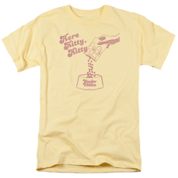 Ken L Ration Here Kitty Men's Regular Fit T-Shirt Men's Regular Fit T-Shirt Tender Vittles   