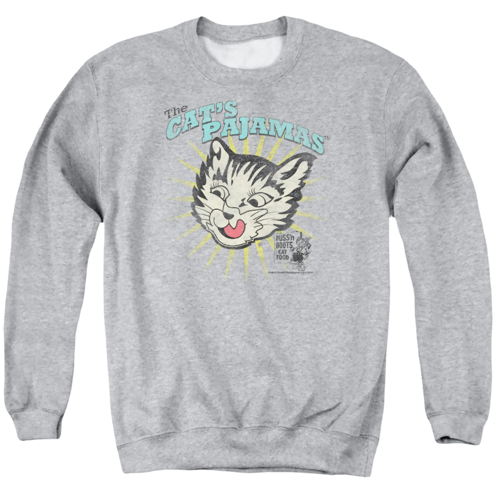 Puss 'n Boots Cats Pajamas - Men's Crewneck Sweatshirt Men's Crewneck Sweatshirt Puss 'n Boots   
