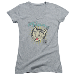 Puss 'n Boots Cats Pajamas - Juniors V-Neck T-Shirt Juniors V-Neck T-Shirt Puss 'n Boots   