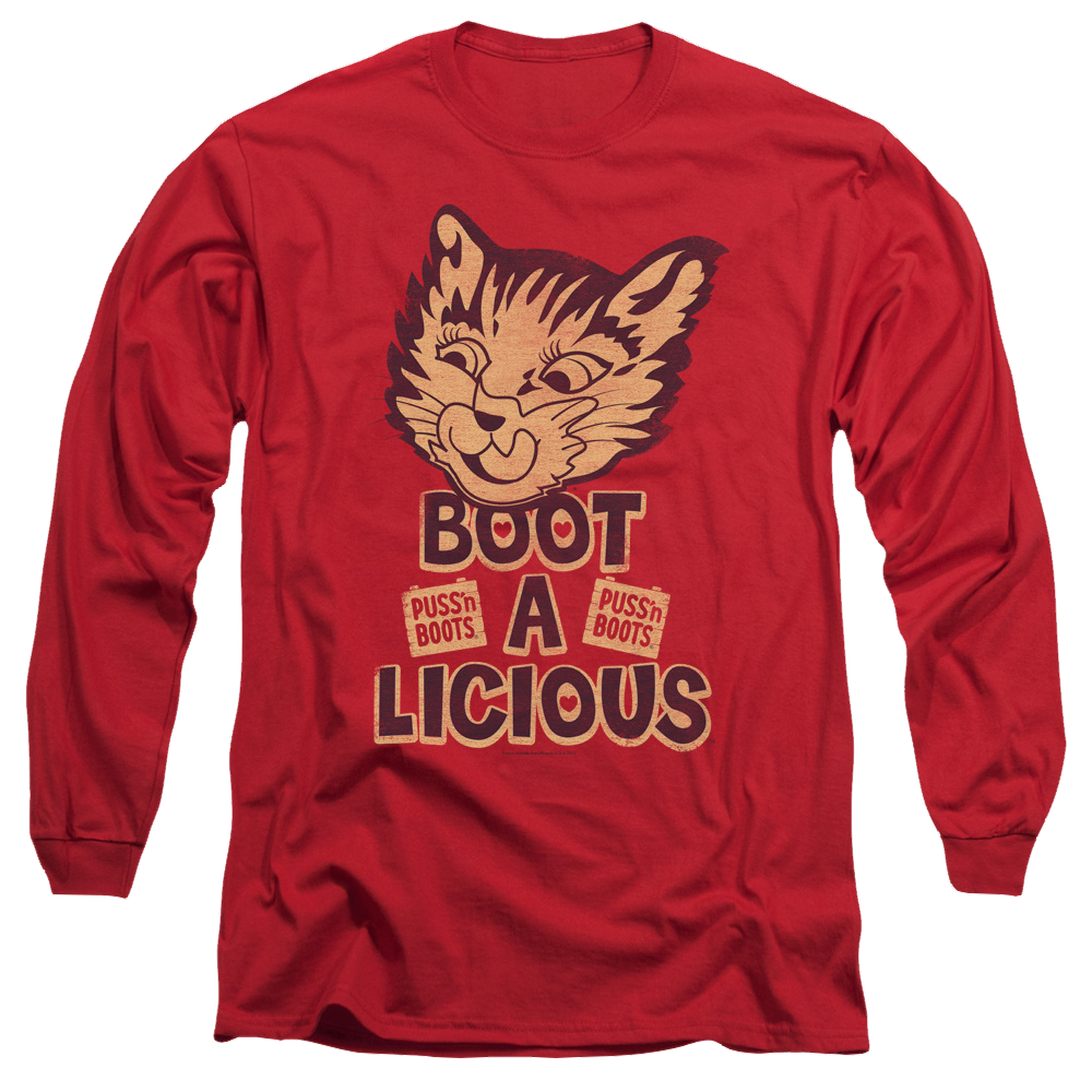 Puss 'n Boots Boot A Licious - Men's Long Sleeve T-Shirt Men's Long Sleeve T-Shirt Puss 'n Boots   