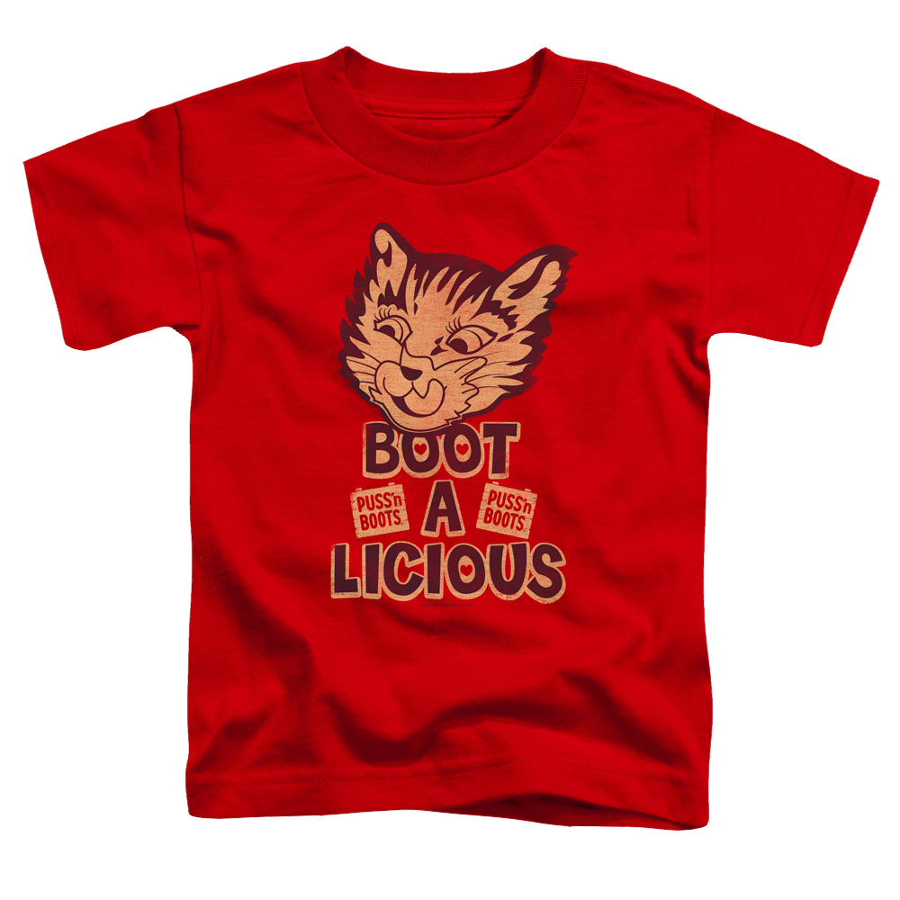 Puss 'n Boots Boot A Licious - Toddler T-Shirt Toddler T-Shirt Puss 'n Boots   
