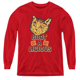 Puss 'N Boots Boot A Licious - Youth Long Sleeve T-Shirt Youth Long Sleeve T-Shirt Puss 'n Boots   