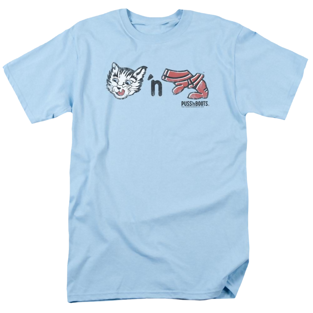 Puss 'N Boots Rebus Logo - Men's Regular Fit T-Shirt Men's Regular Fit T-Shirt Puss 'n Boots   