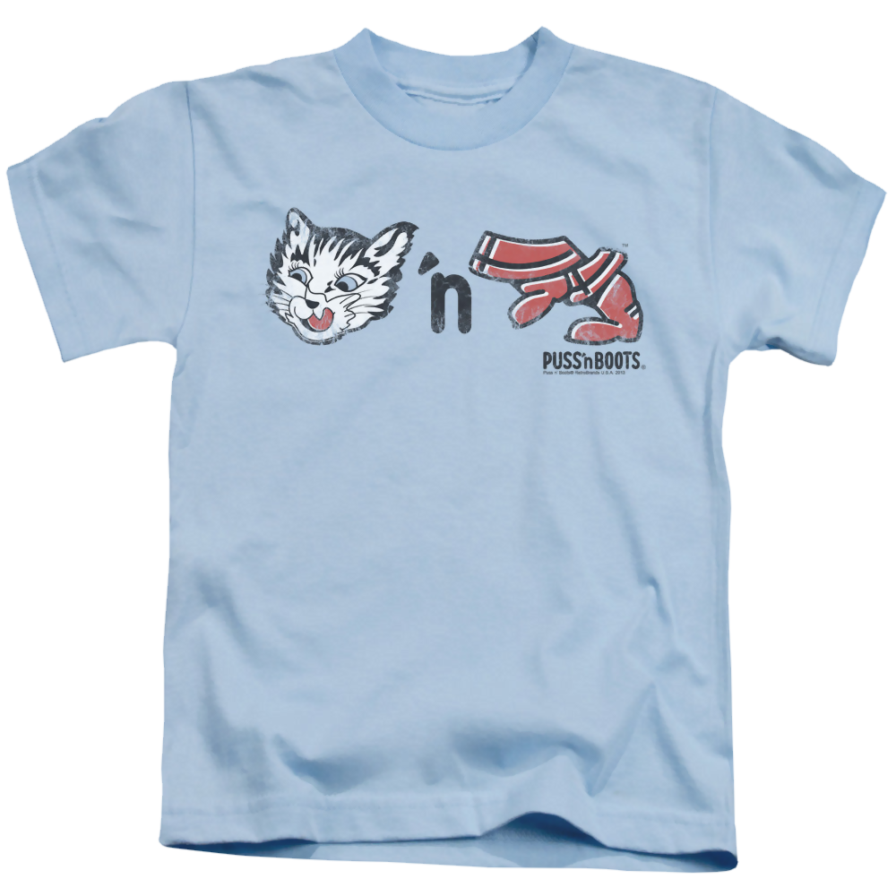 Puss 'n Boots Rebus Logo - Kid's T-Shirt Kid's T-Shirt (Ages 4-7) Puss 'n Boots   