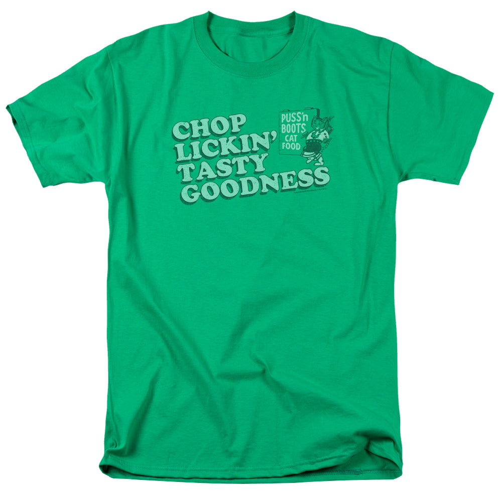 Puss 'n Boots Chop Lickin Tasty Goodness - Men's Regular Fit T-Shirt Men's Regular Fit T-Shirt Puss 'n Boots   