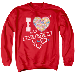 Smarties I Heart Smarties - Men's Crewneck Sweatshirt Men's Crewneck Sweatshirt Smarties   
