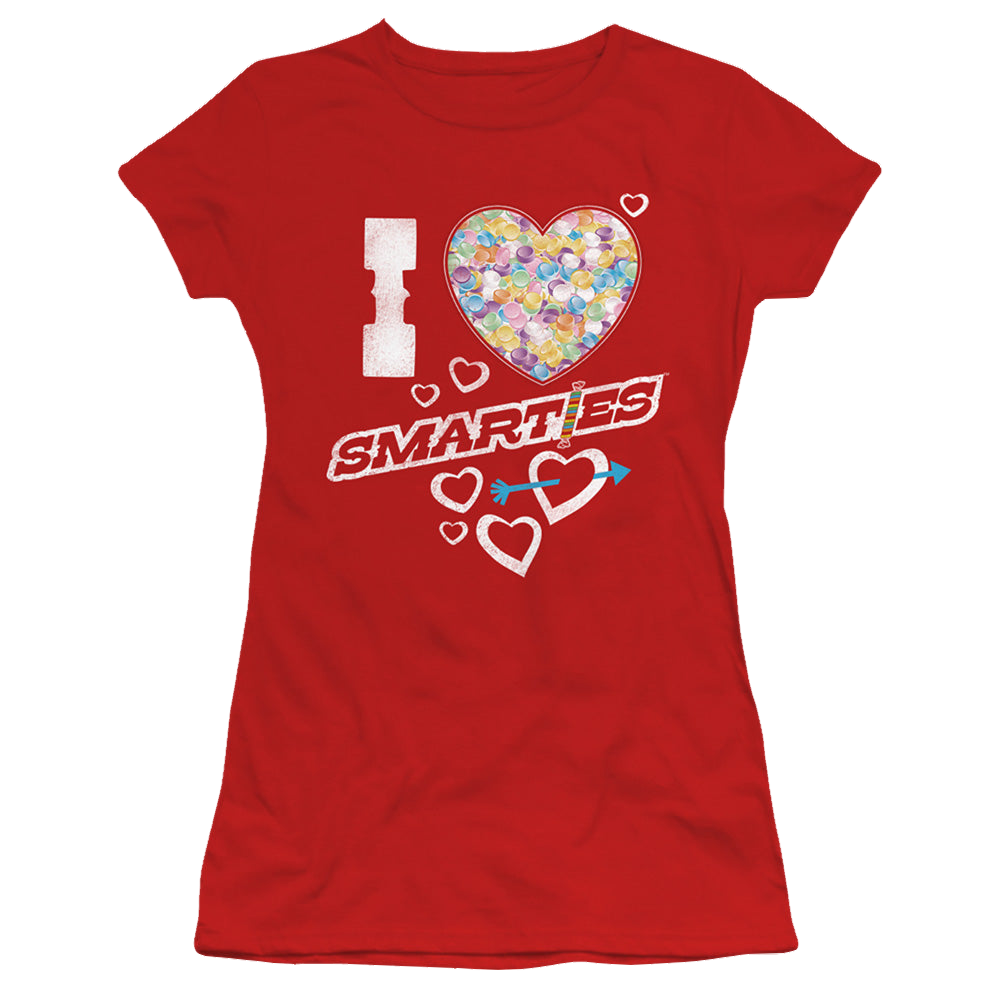 Smarties I Heart Smarties - Juniors T-Shirt Juniors T-Shirt Smarties   