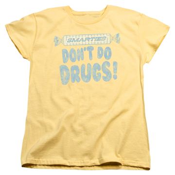 Banana women's t-shirt with Smarties Be Smart graphic