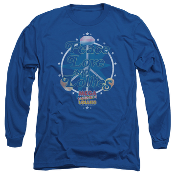 Royal men's long sleeve t-shirt with Smarties Peace Lollies graphic