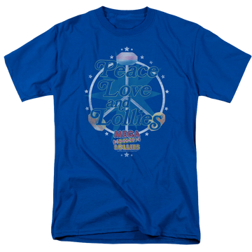 Royal men's regular fit t-shirt with Smarties Peace Lollies graphic