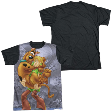 Scooby Doo Scooby And Shaggy men's black back t-shirt