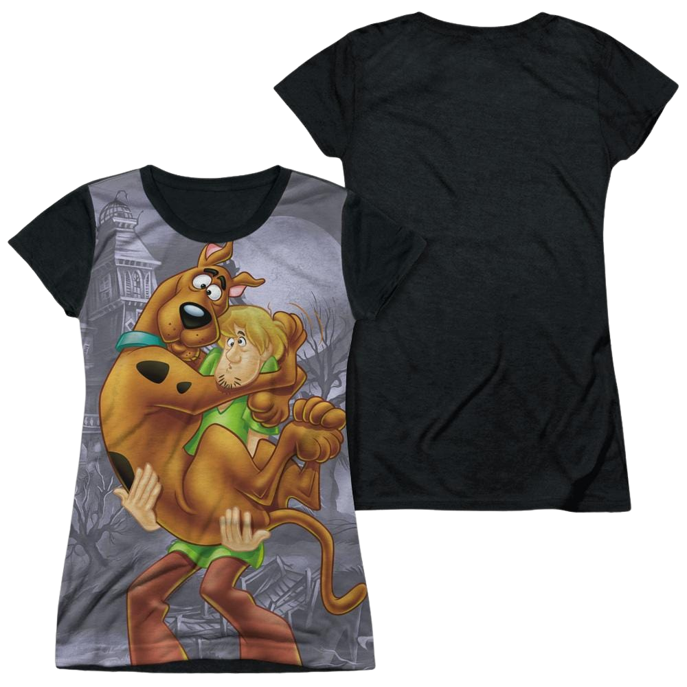 Scooby Doo Scooby And Shaggy Juniors Black Back T-Shirt Juniors Black Back T-Shirt Scooby Doo   